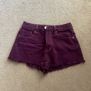 Pacsun purple denim shorts
